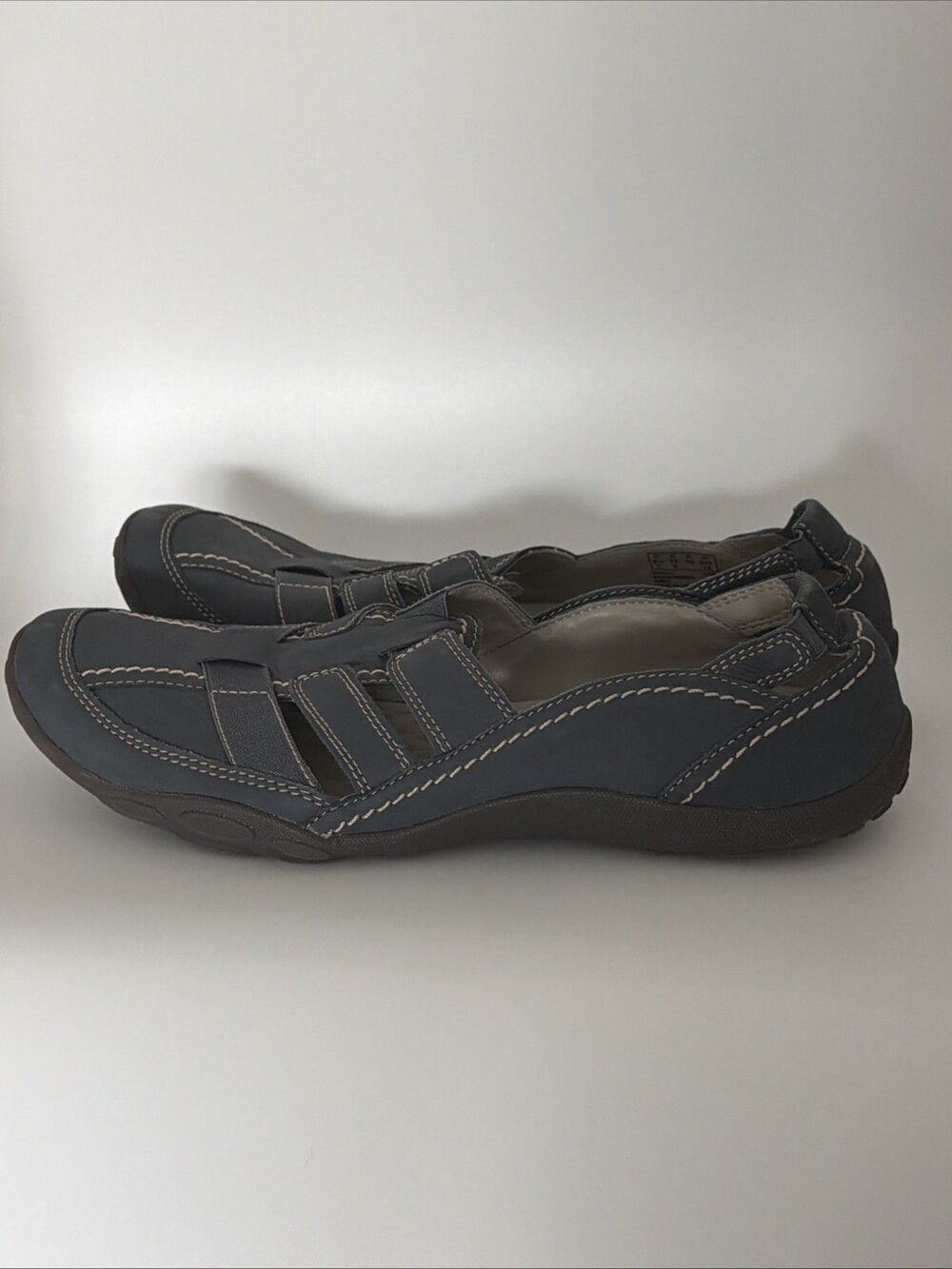 Cloud Steppers by Clarks Sillian Stork Womens 12 M Blue Casual Comfort Slip-On - Picture 5 of 9